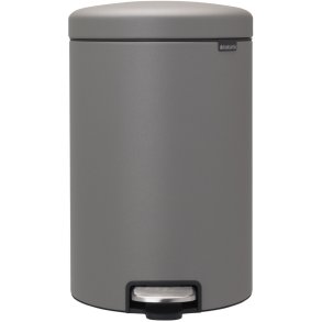 Brabantia NewIcon Pedalspand 20 L, Mineral Concrete Grey