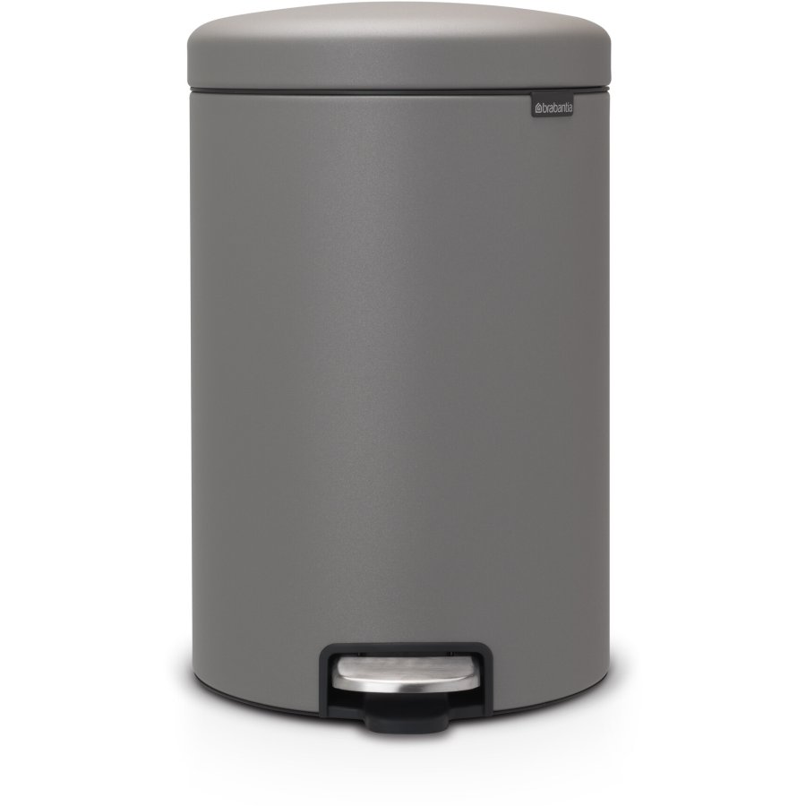 Brabantia NewIcon Pedalspand 20 L, Mineral Concrete Grey