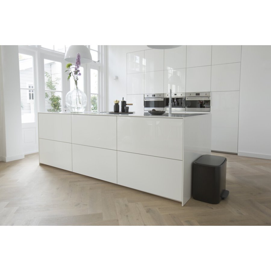 Brabantia Bo Pedalspand 3x11 L, Mat Sort