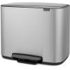 Brabantia Bo Pedalspand Fingerprint Proof 3x11 L, Mat Stl