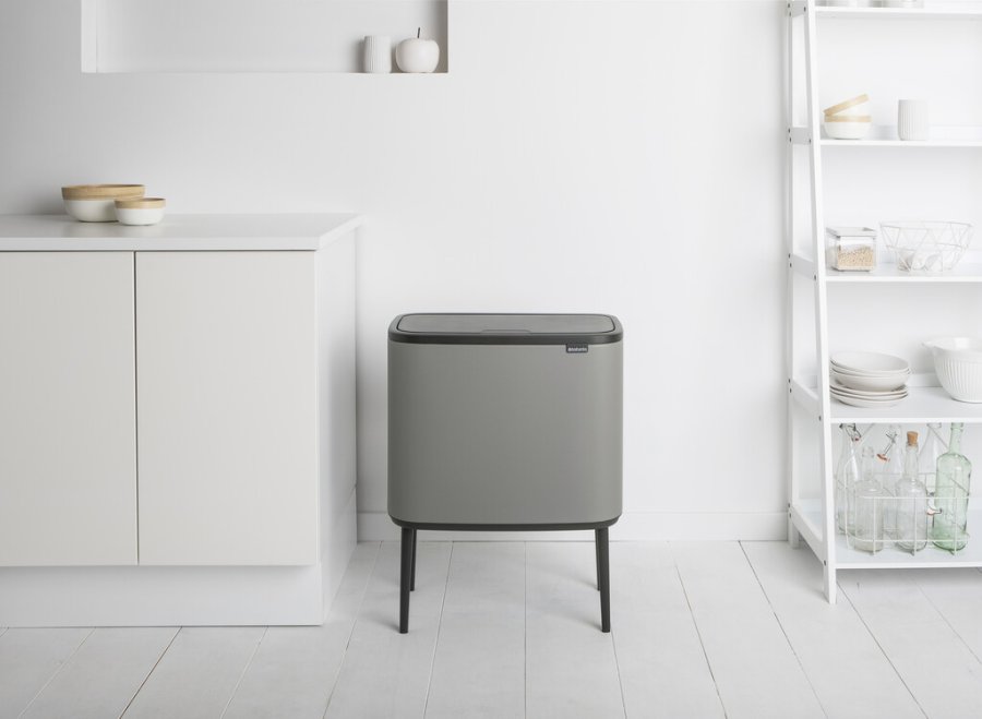 Brabantia Bo Touch Affaldsspand 36 L, Mineral Concrete Grey