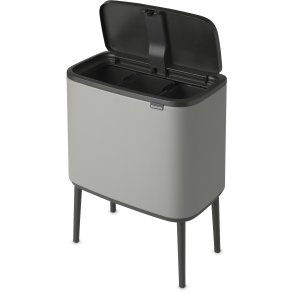 Brabantia Bo Touch Affaldsspand 3x11 L, Mineral Concrete Grey