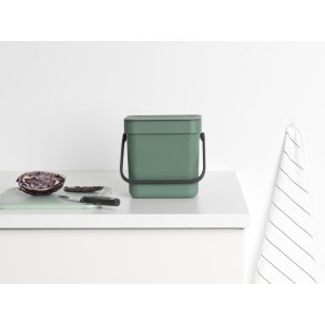 Brabantia Sort & Go Affaldsspand m. Låg 3 L, Fir Green