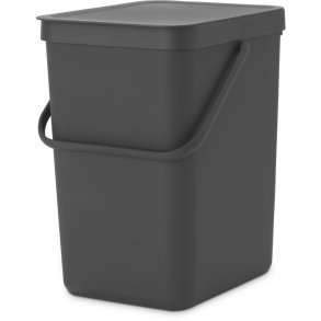 Brabantia Sort & Go Affaldsspand m. Låg 25 L, Grå