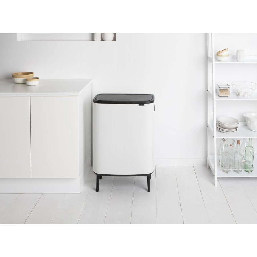 Brabantia Bo Touch Affaldsspand 2x30 L, Hvid