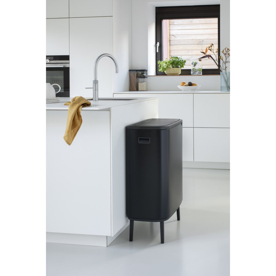 Brabantia Bo Touch Affaldsspand 2x30 L, Mat Sort