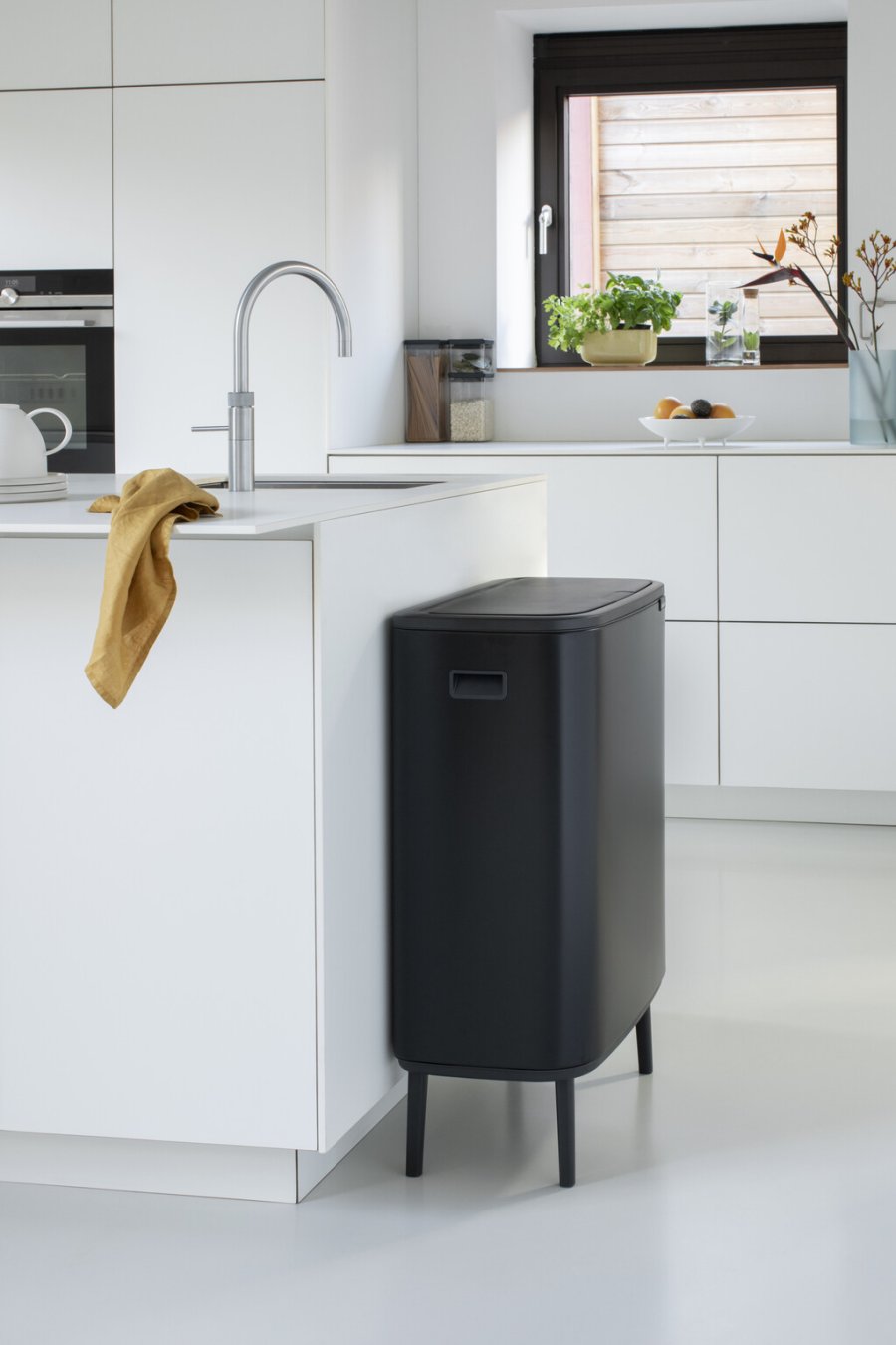 Brabantia Bo Touch Affaldsspand 2x30 L, Mat Sort