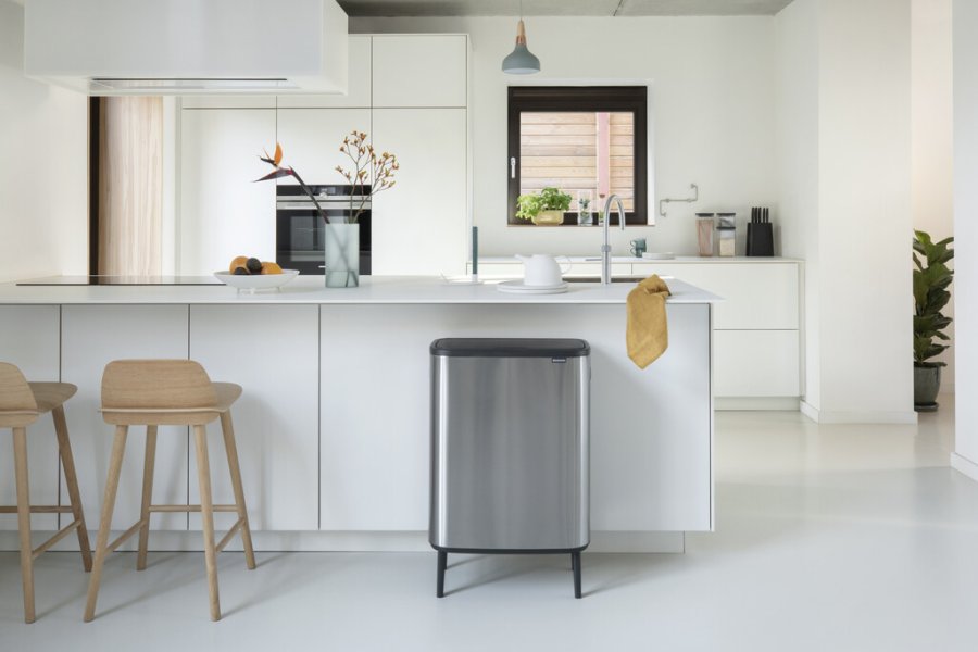 Brabantia Bo Touch Affaldsspand Fingerprint Proof 2x30 L, Mat Stl