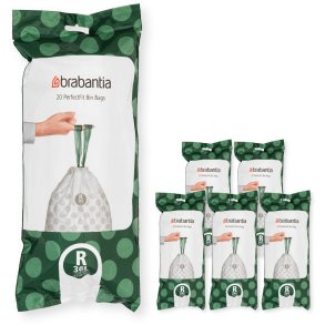 Brabantia PerfectFit Affaldspose R 120 stk. 36 L, Hvid