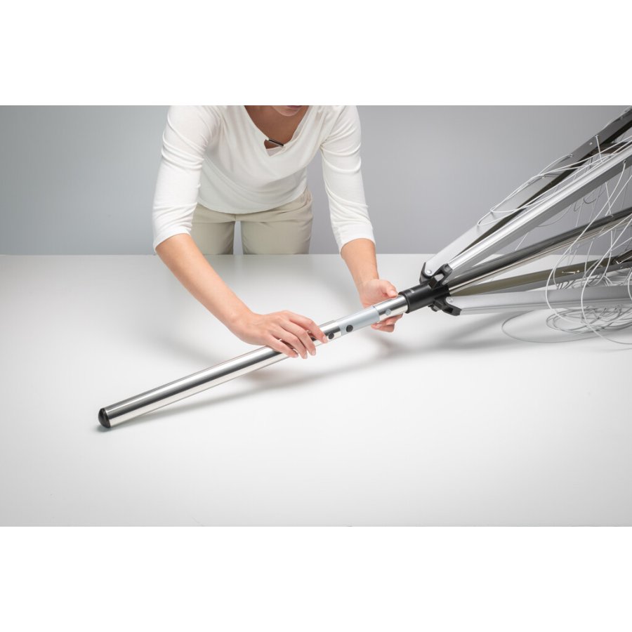 Brabantia Essential Roterende T�rrestativ 40 m, Metallic Grey