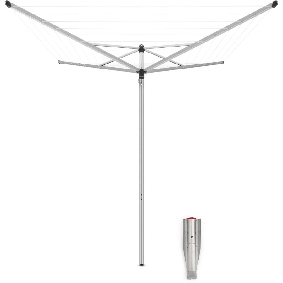 Brabantia Topspinner Roterende Trrestativ 41 m, Metallic Grey