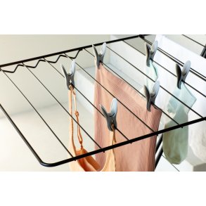 Brabantia Tøjklemmer 8 stk, Sort/Hvid