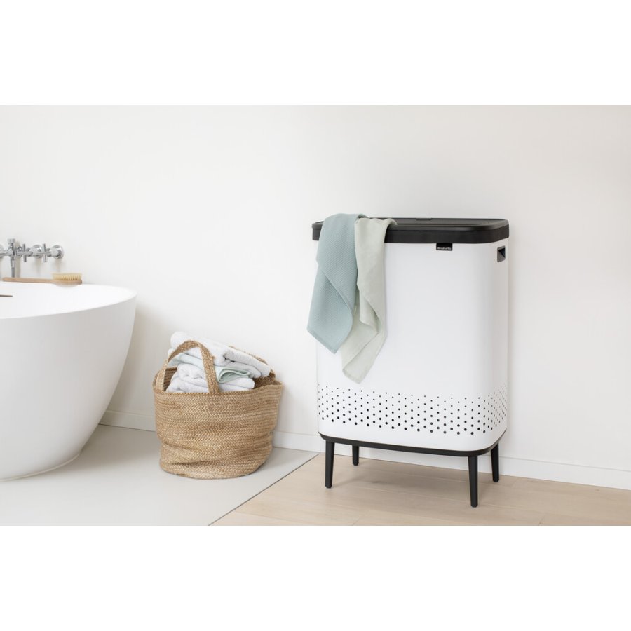 Brabantia Bo Vasketjskurv 2x45 L, Hvid