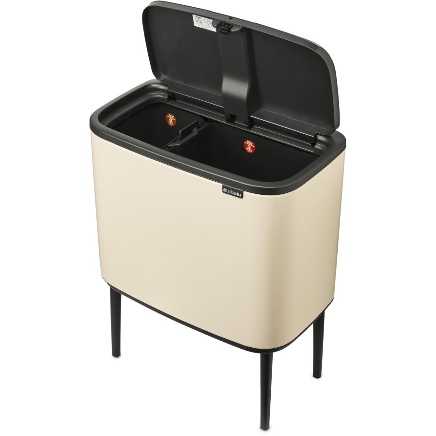 Brabantia Bo Touch Affaldsspand 11+23 L, Soft Beige