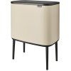 Brabantia Bo Touch Affaldsspand 11+23 L, Soft Beige