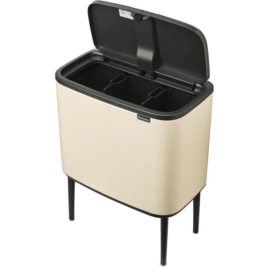 Brabantia Bo Touch Affaldsspand 3x11 L, Soft Beige