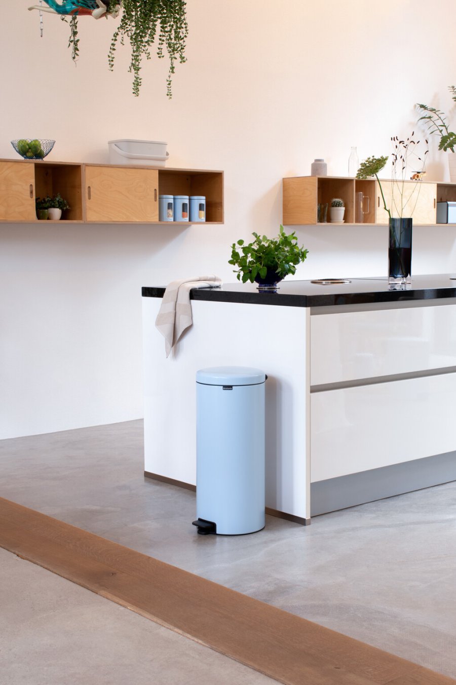 Brabantia NewIcon Pedalspand m. Inderspand 30 L, Dreamy Blue