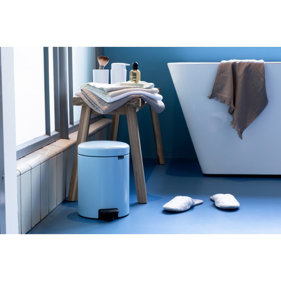 Brabantia NewIcon Pedalspand m. Inderspand 5 L, Dreamy Blue