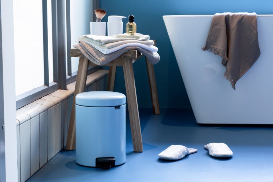 Brabantia NewIcon Pedalspand m. Inderspand 5 L, Dreamy Blue