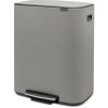 Brabantia Bo Pedalspand m. Inderspand 60 L, Mineral Concrete Grey