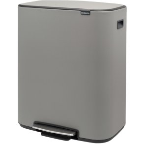 Brabantia Bo Pedalspand m. Inderspand 60 L, Mineral Concrete Grey