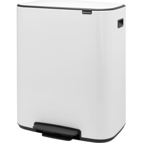 Brabantia Bo Pedalspand m. 2 Inderspande 2x30 L, Hvid