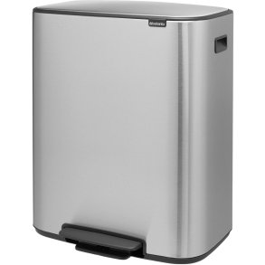 Brabantia Bo Pedalspand Fingerprint Proof m. 2 Inderspande 2x30 L, Mat Stl