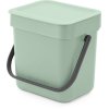 Brabantia Sort & Go Affaldsspand m. Lg 3 L, Jade Green