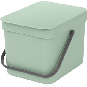 Brabantia Sort & Go Affaldsspand m. Lg 6 L, Jade Green