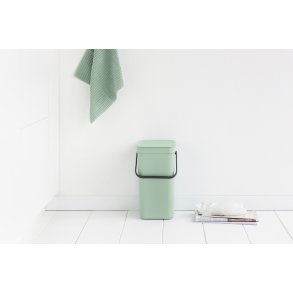 Brabantia Sort & Go Affaldsspand m. Låg 12 L, Jade Green