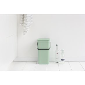 Brabantia Sort & Go Affaldsspand m. Låg 16 L, Jade Green