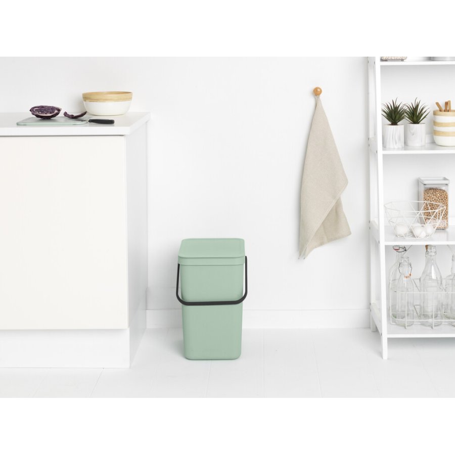 Brabantia Sort & Go Affaldsspand m. Lg 25 L, Jade Green