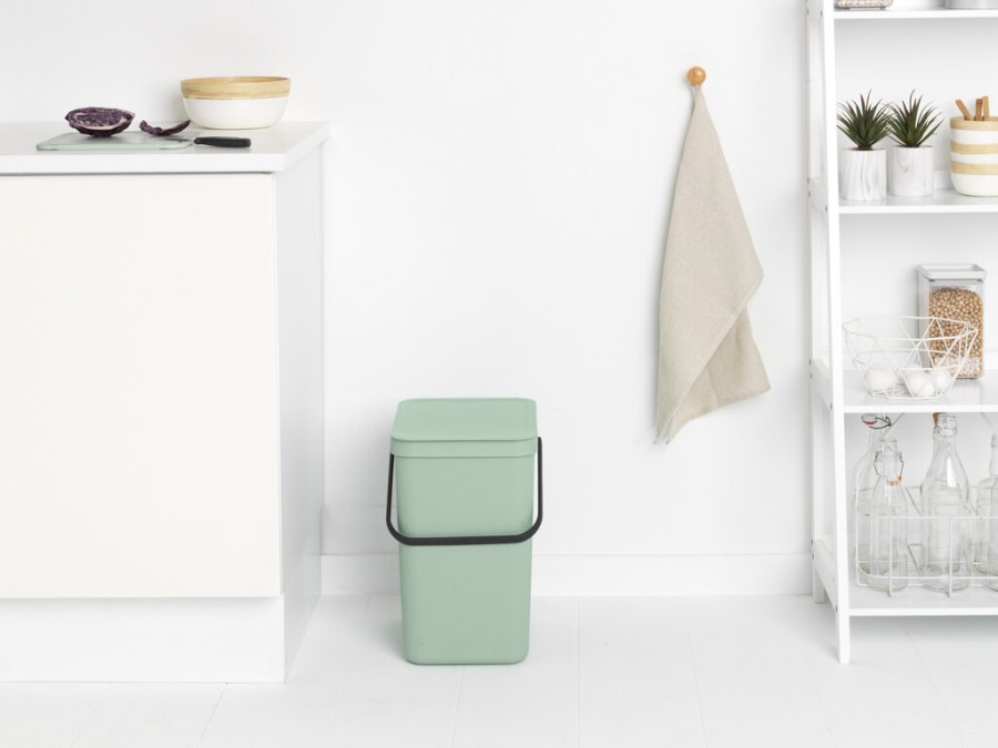 Brabantia Sort & Go Affaldsspand m. Lg 25 L, Jade Green