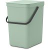 Brabantia Sort & Go Affaldsspand m. Lg 25 L, Jade Green