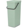 Brabantia Sort & Go Affaldsspand m. Lg 40 L, Jade Green