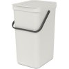 Brabantia Sort & Go Affaldsspand m. Lg 16 L, Lys Gr