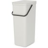 Brabantia Sort & Go Affaldsspand m. Lg 40 L, Lys Gr