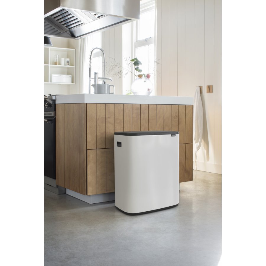 Brabantia Bo Touch Affaldsspand 2x30 L, Hvid