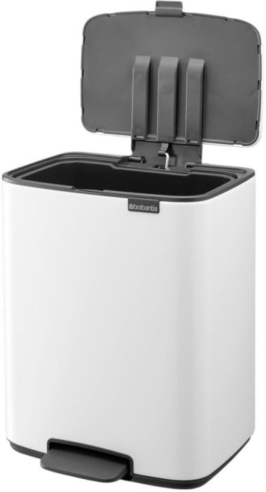 Brabantia Bo Pedalspand 12 L, Hvid