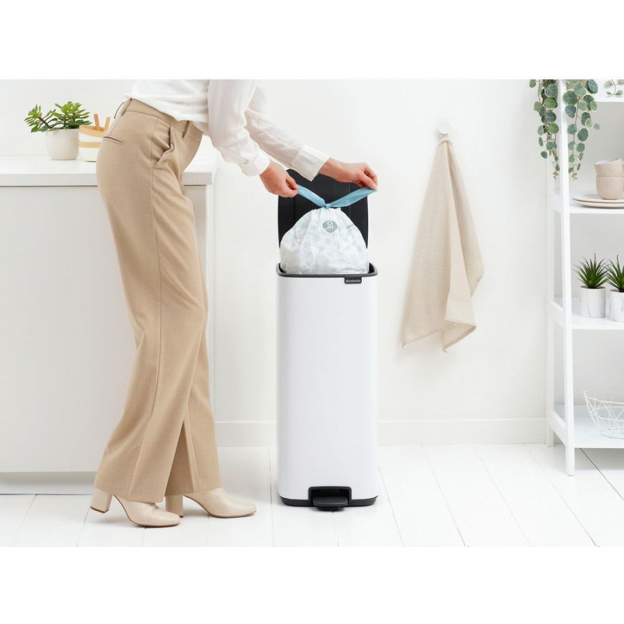 Brabantia Bo Pedalspand 30 L, Hvid