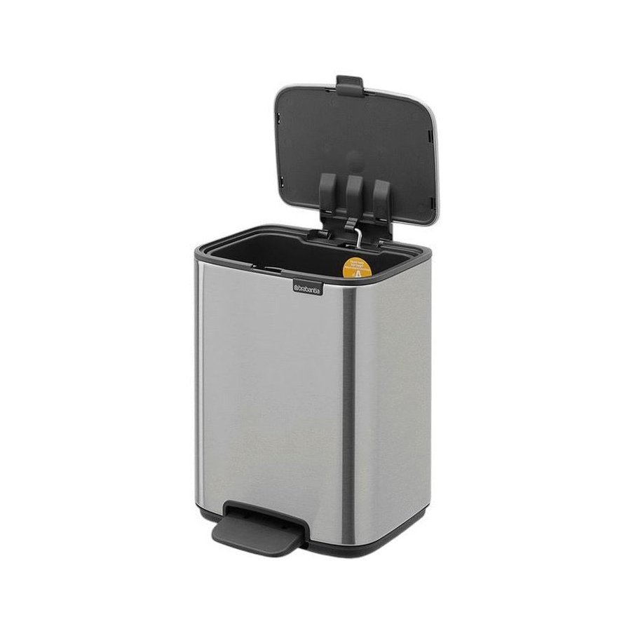 Brabantia Bo Pedalspand Fingerprint Proof 4 L, Mat Stl