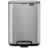 Brabantia Bo Pedalspand Fingerprint Proof 4 L, Mat Stl