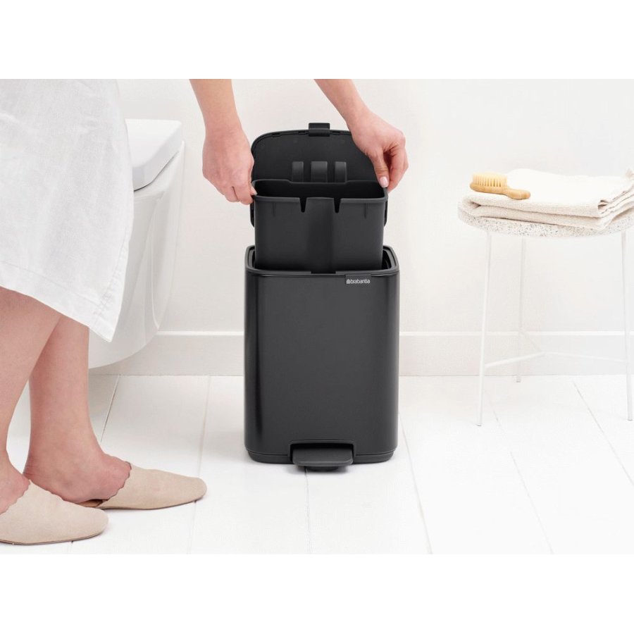Brabantia Bo Pedalspand 7 L, Mat Sort