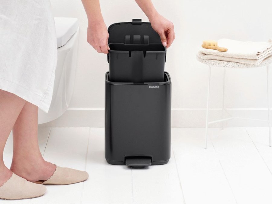 Brabantia Bo Pedalspand 7 L, Mat Sort