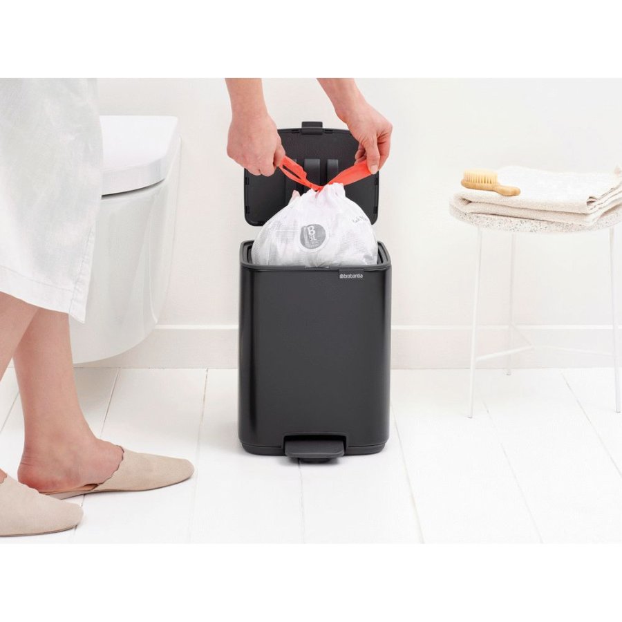 Brabantia Bo Pedalspand 7 L, Mat Sort