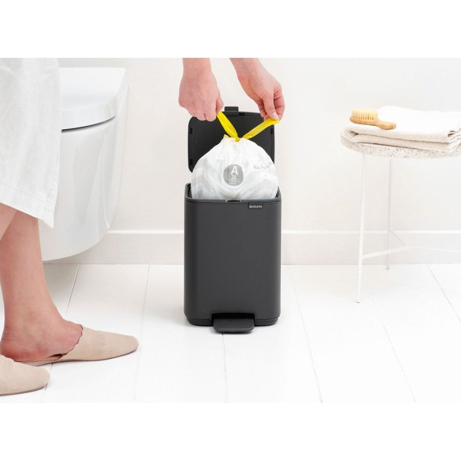 Brabantia Bo Pedalspand 4 L, Mineral Infinite Grey