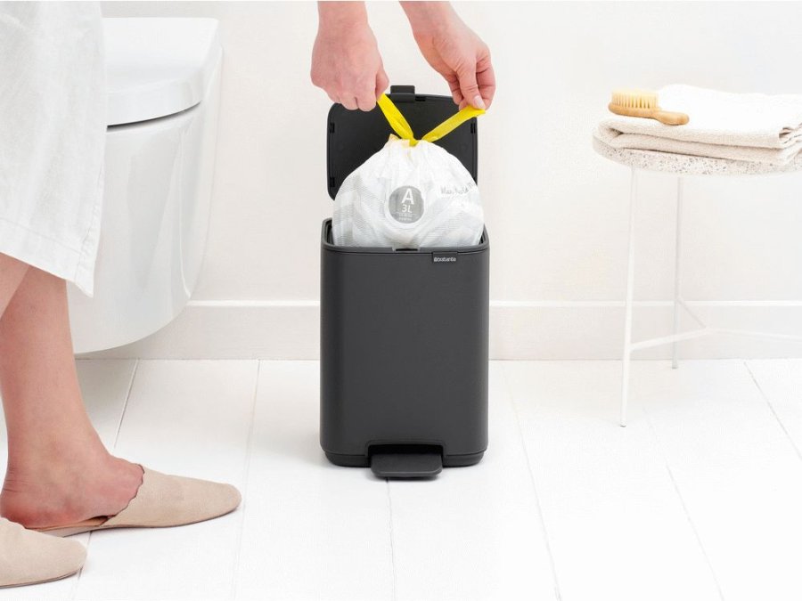 Brabantia Bo Pedalspand 4 L, Mineral Infinite Grey