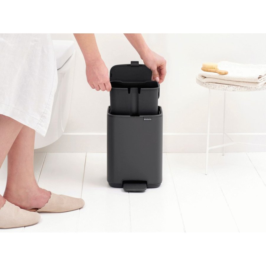 Brabantia Bo Pedalspand 4 L, Mineral Infinite Grey