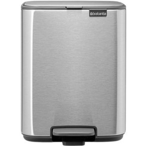 Brabantia Bo Pedalspand Fingerprint Proof 7 L, Mat Stl