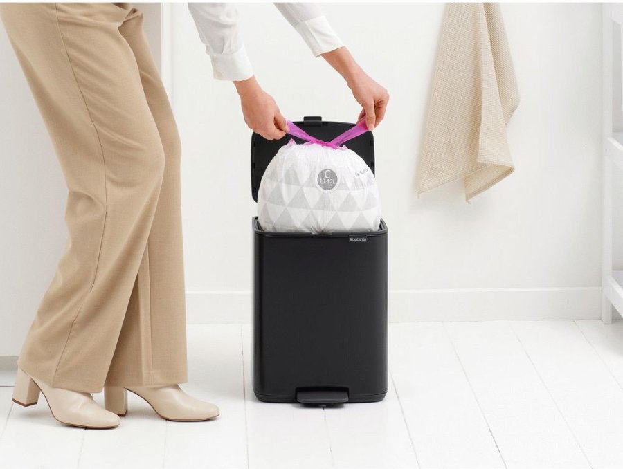 Brabantia Bo Pedalspand 12 L, Mat Sort